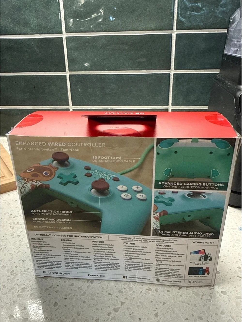 Animal Crossing Nintendo switch PowerA Wired Enhanced Controller limited Edition